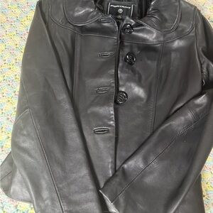 Chic Black Leather Jacket for Women